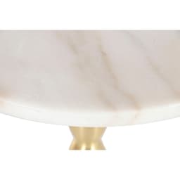 image-Side table Home ESPRIT White Golden 41 x 41 x 57 cm