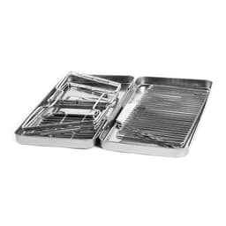 image-Stainless Steel 3-4 People Picnic Portable Foldable Barbecue Grill