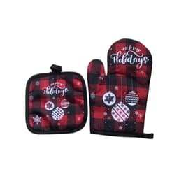 image-Kitchen High-temperature Resistant Anti-scald Oven Printing Gloves Suit