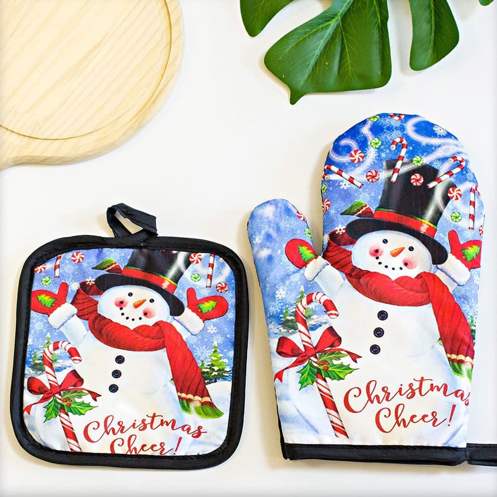 image-Kitchen High-temperature Resistant Anti-scald Oven Printing Gloves Suit