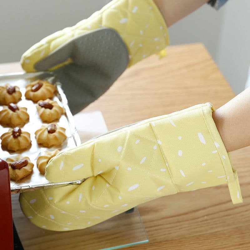 image-Home fabric microwave oven gloves