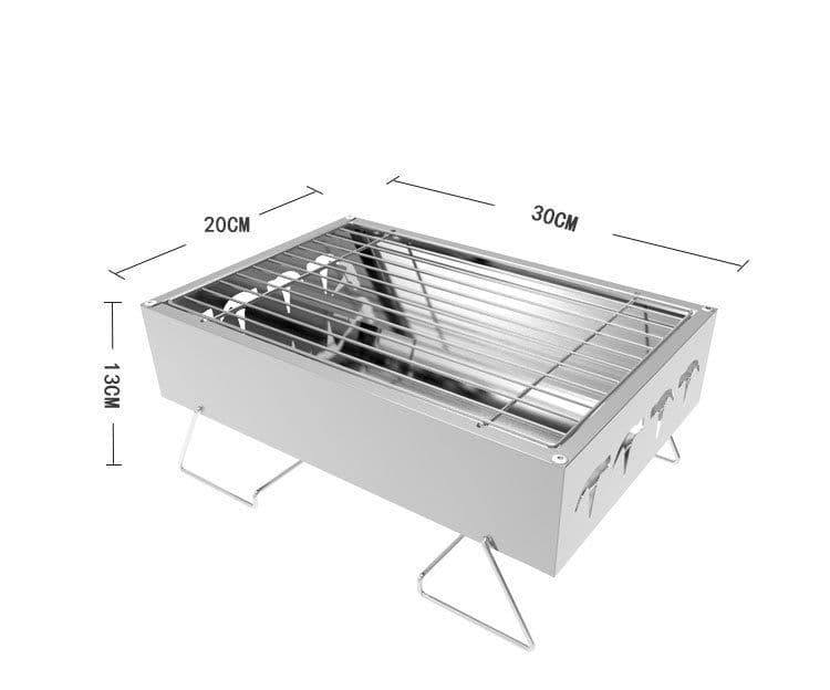 image-Mini Household Charcoal Barbecue Grill Outdoor Folding Portable