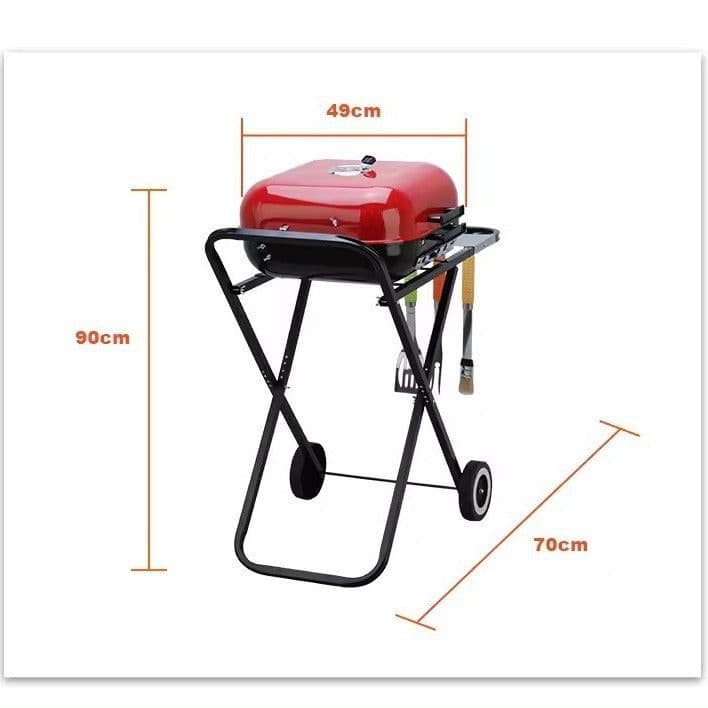 image-Outdoor Courtyard Barbecue Grill 185-inch Hand Push Folding Bicycle