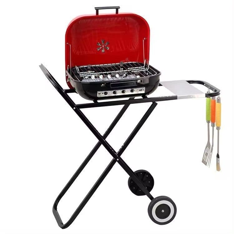 image-Outdoor Courtyard Barbecue Grill 185-inch Hand Push Folding Bicycle
