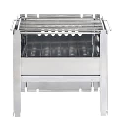 image-Portable Camping Dual-use Outdoor Stainless Steel Removable Barbecue Grill