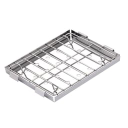image-Portable Camping Dual-use Outdoor Stainless Steel Removable Barbecue Grill