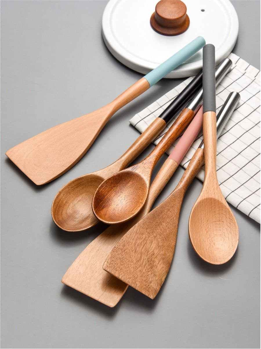 image-Household beech spatula wood spatula