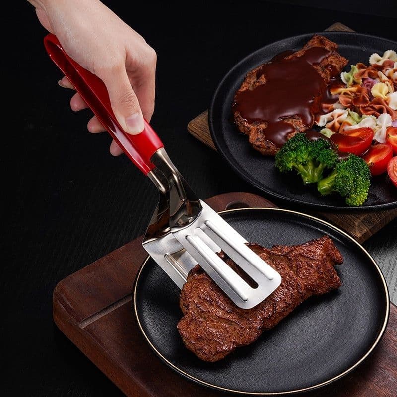image-Thickened Stainless Steel Fried Fish Spatula Flip Fish Spatula