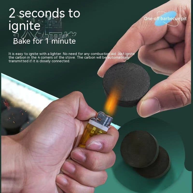 image-Disposable Portable Barbecue Grill Household Outdoor Camping