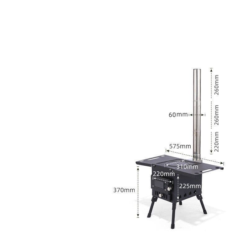 image-Multipurpose Outdoor BBQ Grill Picnic Portable Firewood Stove