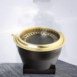 image-Japanese Stainless Steel Lower Smoke Charcoal Grill