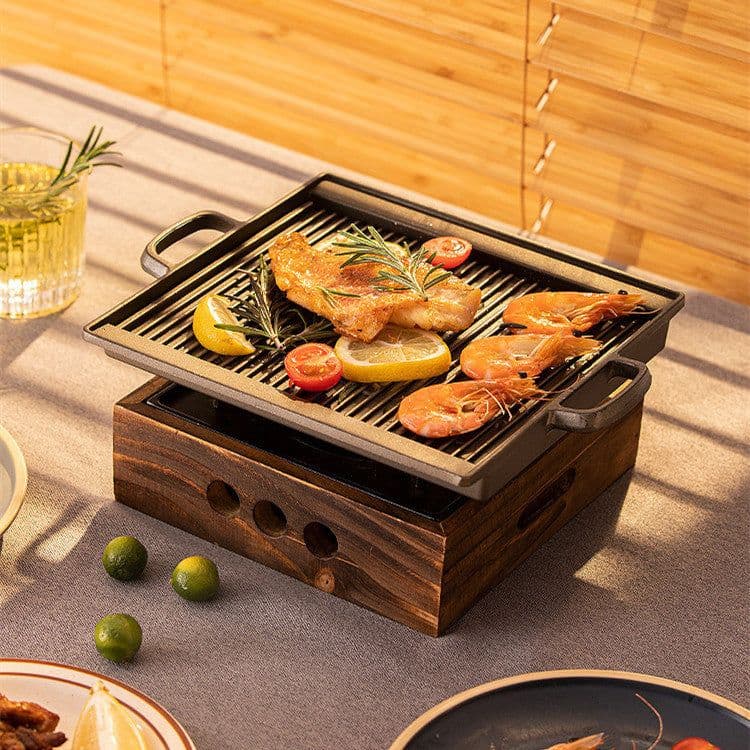 image-Japanese-style Household Small Smokeless Barbecue Grill