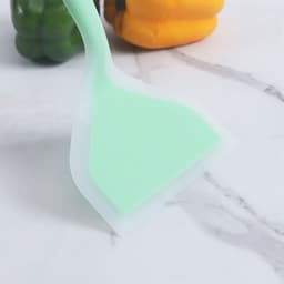 image-Translucent Silicone Jade Spatula Non-stick Frying Pan Spatula