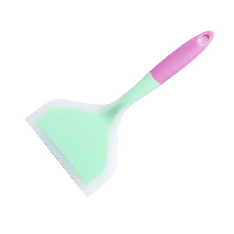 image-Translucent Silicone Jade Spatula Non-stick Frying Pan Spatula