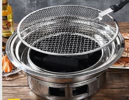 image-Korean Stainless Steel Charcoal Barbecue Grill For Consumer And Commercial Use