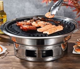 image-Korean Stainless Steel Charcoal Barbecue Grill For Consumer And Commercial Use