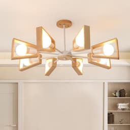 image-Solid wood bedroom Chandelier