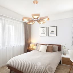 image-Solid wood bedroom Chandelier