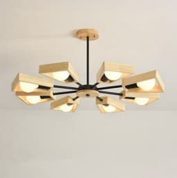 image-Solid wood bedroom Chandelier