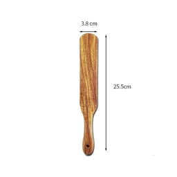 image-Acacia Long-Handled Spatula Spatula Mixing Cooking Spatula Cross-Border Teak Kitchenware Set