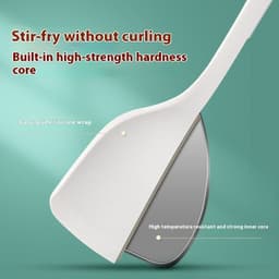 image-Fashion Wooden Handle Silicone Spatula Suit
