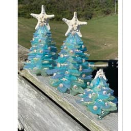 image-DIY Christmas Decoration Blue Christmas Tree Glass Creative Unique Decoration