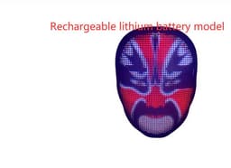 image-New Arrival LED Mask Face-changing Glowing Mask APP Control DIY Shining Mask for Holiday DJ Party Carnival