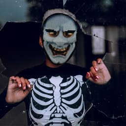 image-New Arrival LED Mask Face-changing Glowing Mask APP Control DIY Shining Mask for Holiday DJ Party Carnival