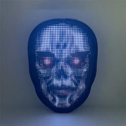 image-New Arrival LED Mask Face-changing Glowing Mask APP Control DIY Shining Mask for Holiday DJ Party Carnival