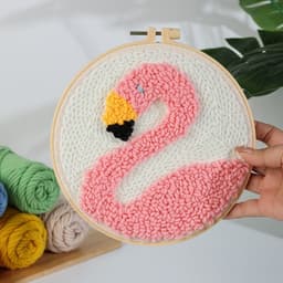 image-Handmade Embroidery Material Package Needle Children Beginners Stamp String Art Decoration