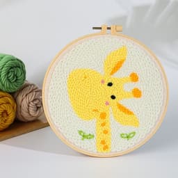 image-Handmade Embroidery Material Package Needle Children Beginners Stamp String Art Decoration