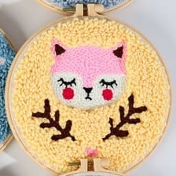 image-Handmade Embroidery Material Package Needle Children Beginners Stamp String Art Decoration