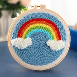 image-Handmade Embroidery Material Package Needle Children Beginners Stamp String Art Decoration