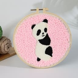 image-Handmade Embroidery Material Package Needle Children Beginners Stamp String Art Decoration