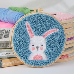 image-Handmade Embroidery Material Package Needle Children Beginners Stamp String Art Decoration