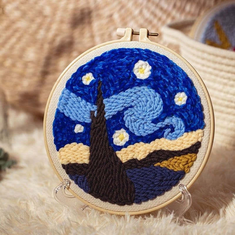 image-Handmade Embroidery Material Package Needle Children Beginners Stamp String Art Decoration