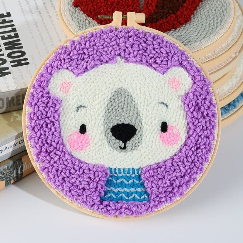 image-Handmade Embroidery Material Package Needle Children Beginners Stamp String Art Decoration