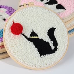 image-Handmade Embroidery Material Package Needle Children Beginners Stamp String Art Decoration