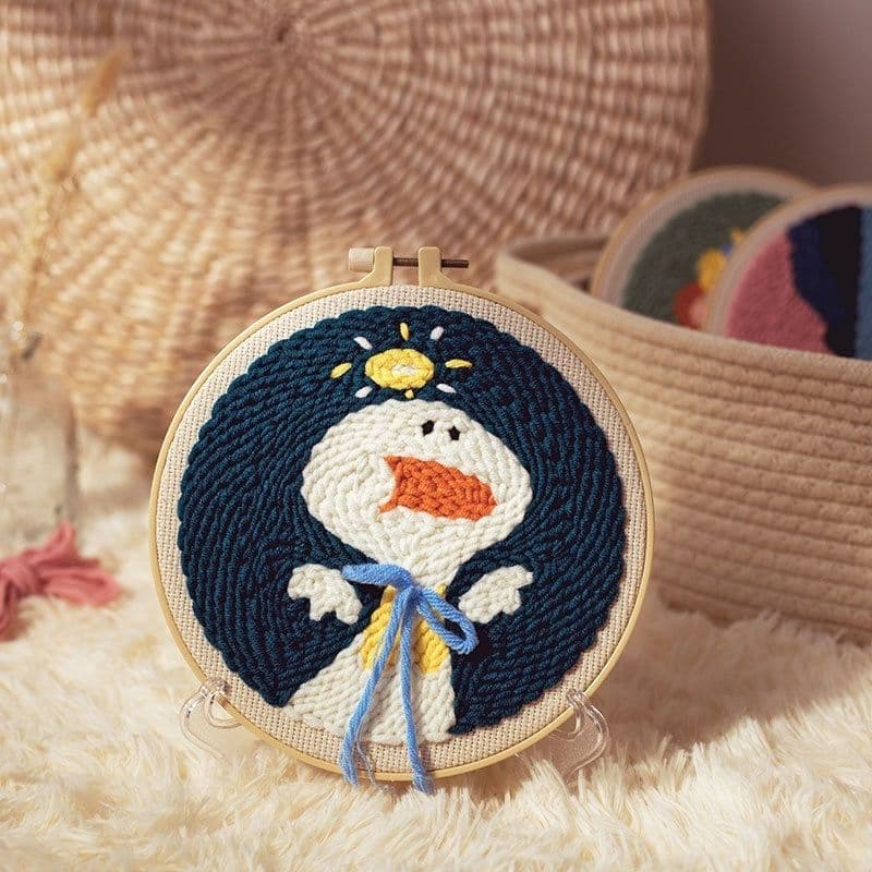image-Handmade Embroidery Material Package Needle Children Beginners Stamp String Art Decoration