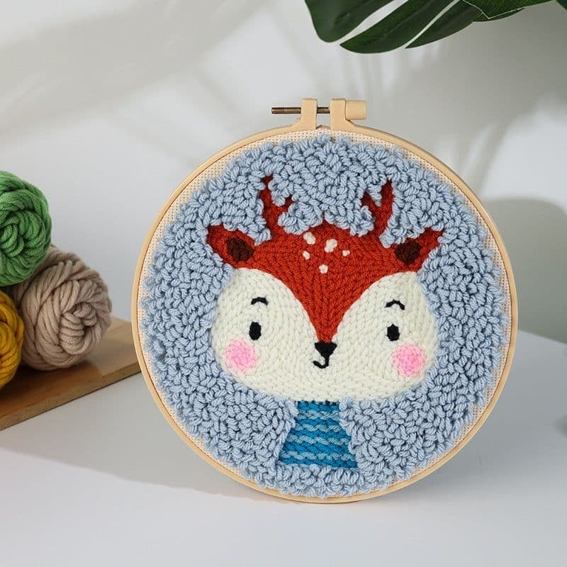 image-Handmade Embroidery Material Package Needle Children Beginners Stamp String Art Decoration