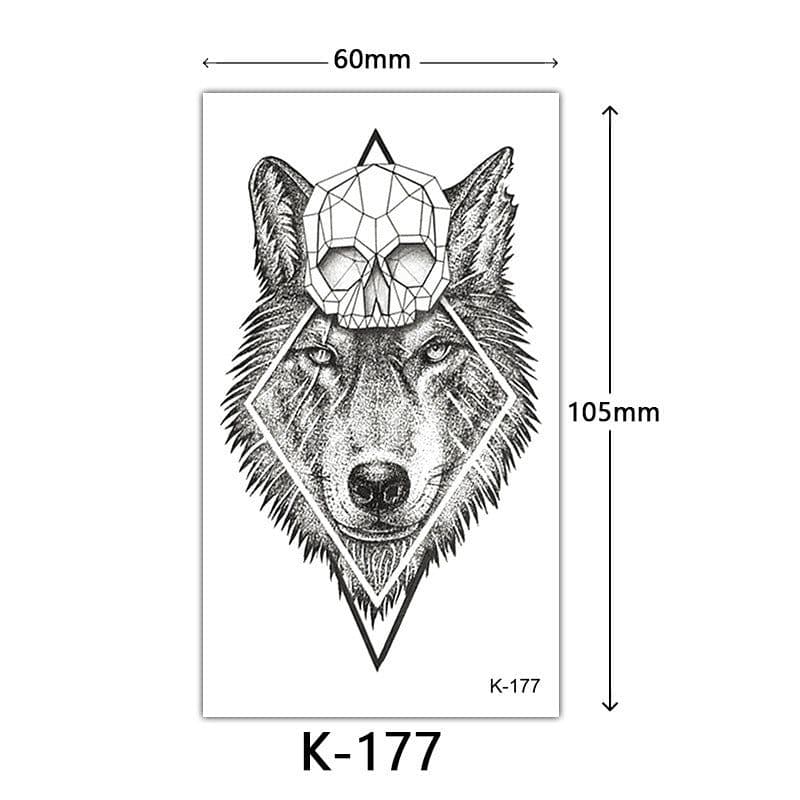 image-Tattoo Stickers English Letters Flowers Butterfly Sketch Lines Waterproof Tattoo