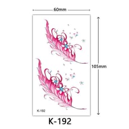 image-Tattoo Stickers English Letters Flowers Butterfly Sketch Lines Waterproof Tattoo