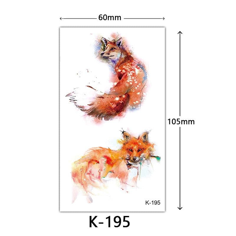 image-Tattoo Stickers English Letters Flowers Butterfly Sketch Lines Waterproof Tattoo