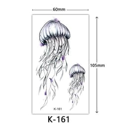 image-Tattoo Stickers English Letters Flowers Butterfly Sketch Lines Waterproof Tattoo