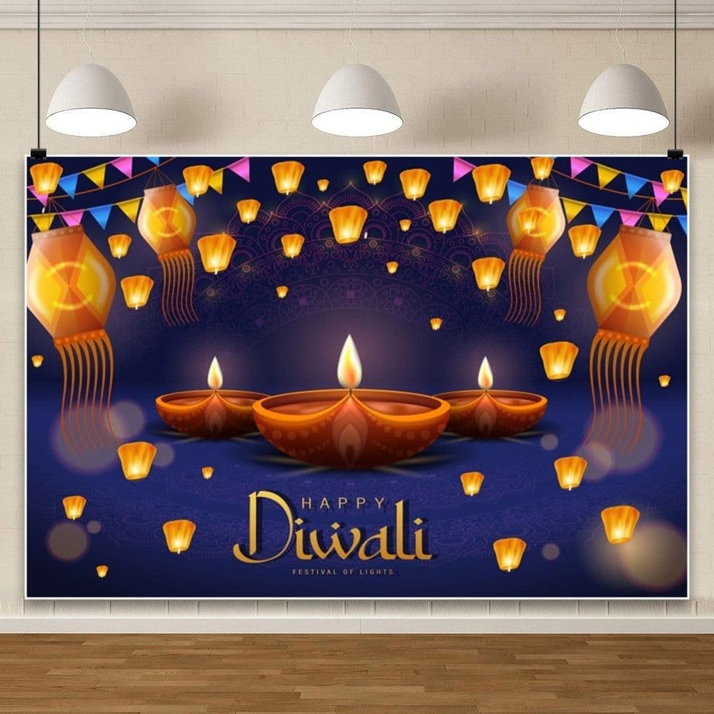 image-Hanukkah Diklight Festival Scene Atmosphere Photo Material Photographic Background Cloth