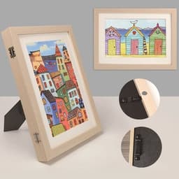 image-A4 Children's Painting Storage Frame DiyKidsArt Magnetic Picture Frame