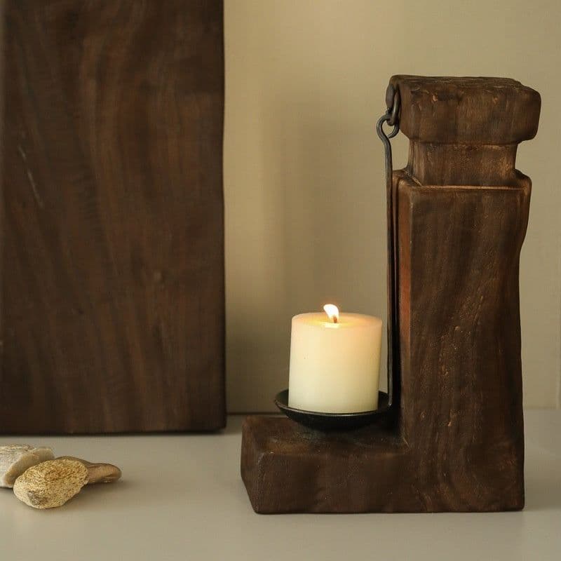 image-Handmade Candlestick Vintage Furnishings Ornaments