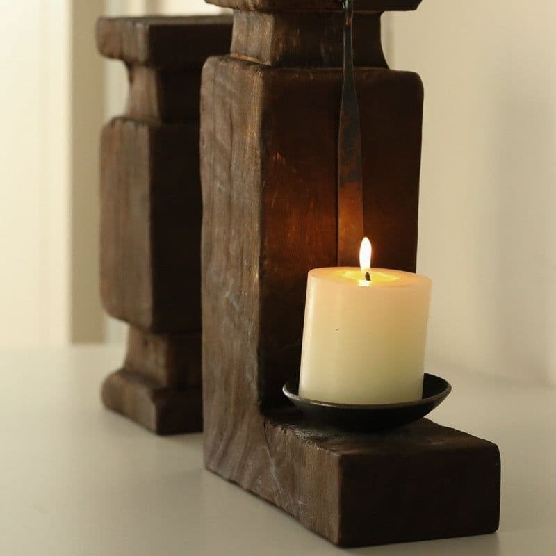 image-Handmade Candlestick Vintage Furnishings Ornaments