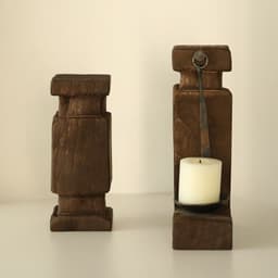 image-Handmade Candlestick Vintage Furnishings Ornaments