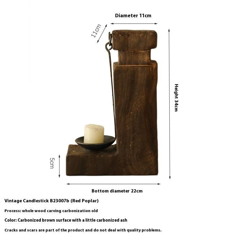 image-Handmade Candlestick Vintage Furnishings Ornaments